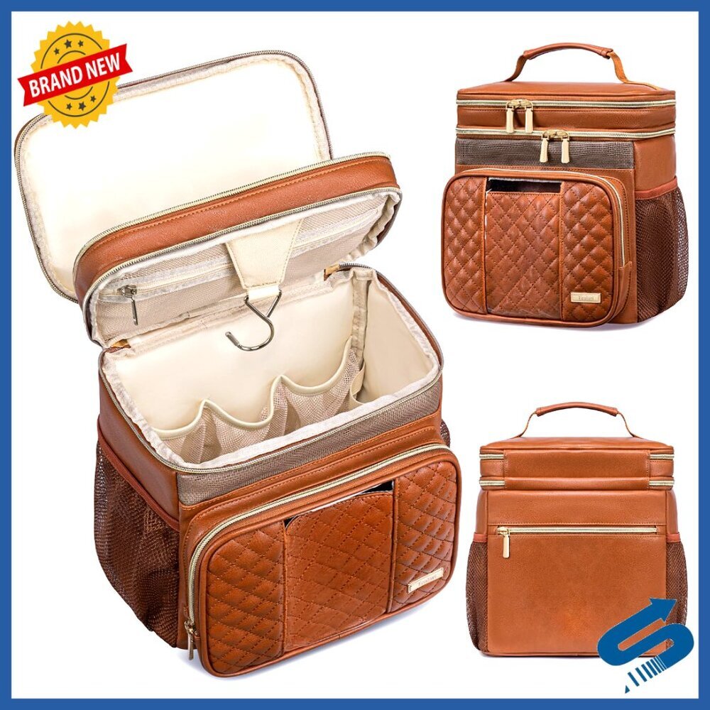 Large Hanging Travel Toiletry Bag Water Resistant Shower Caddy with Phone Pocket